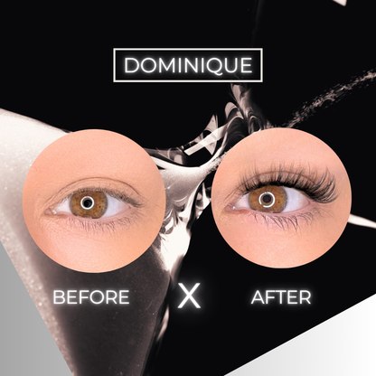 LASHALUXE | DOMINIQUE DIY Lash Extensions Kit – Natural, Wispy Lashes for Effortless Beauty
