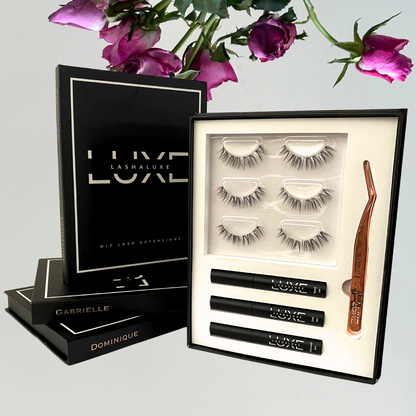 DOMINIQUE DIY Lash Extensions Kit – Natural, Wispy Lashes for Effortless Beauty